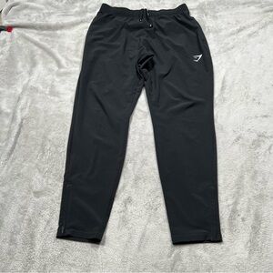 Gymshark Arrival Woven Joggers Mens L Black Gym Workout Athletic Stretch